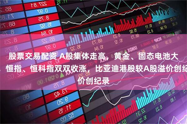 股票交易配资 A股集体走高，黄金、固态电池大涨，恒指、恒科指双双收涨，比亚迪港股较A股溢价创纪录
