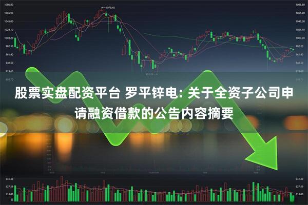 股票实盘配资平台 罗平锌电: 关于全资子公司申请融资借款的公告内容摘要