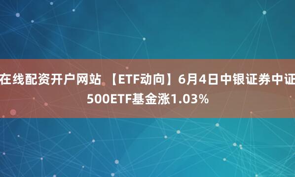在线配资开户网站 【ETF动向】6月4日中银证券中证500ETF基金涨1.03%
